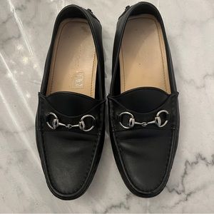 Gucci loafers in black size 37 with metal strap